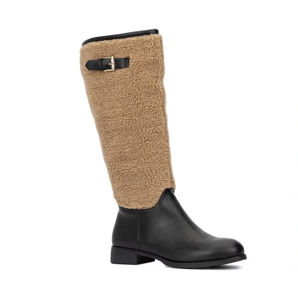 Torgeis Black and Tan Women's Boots
